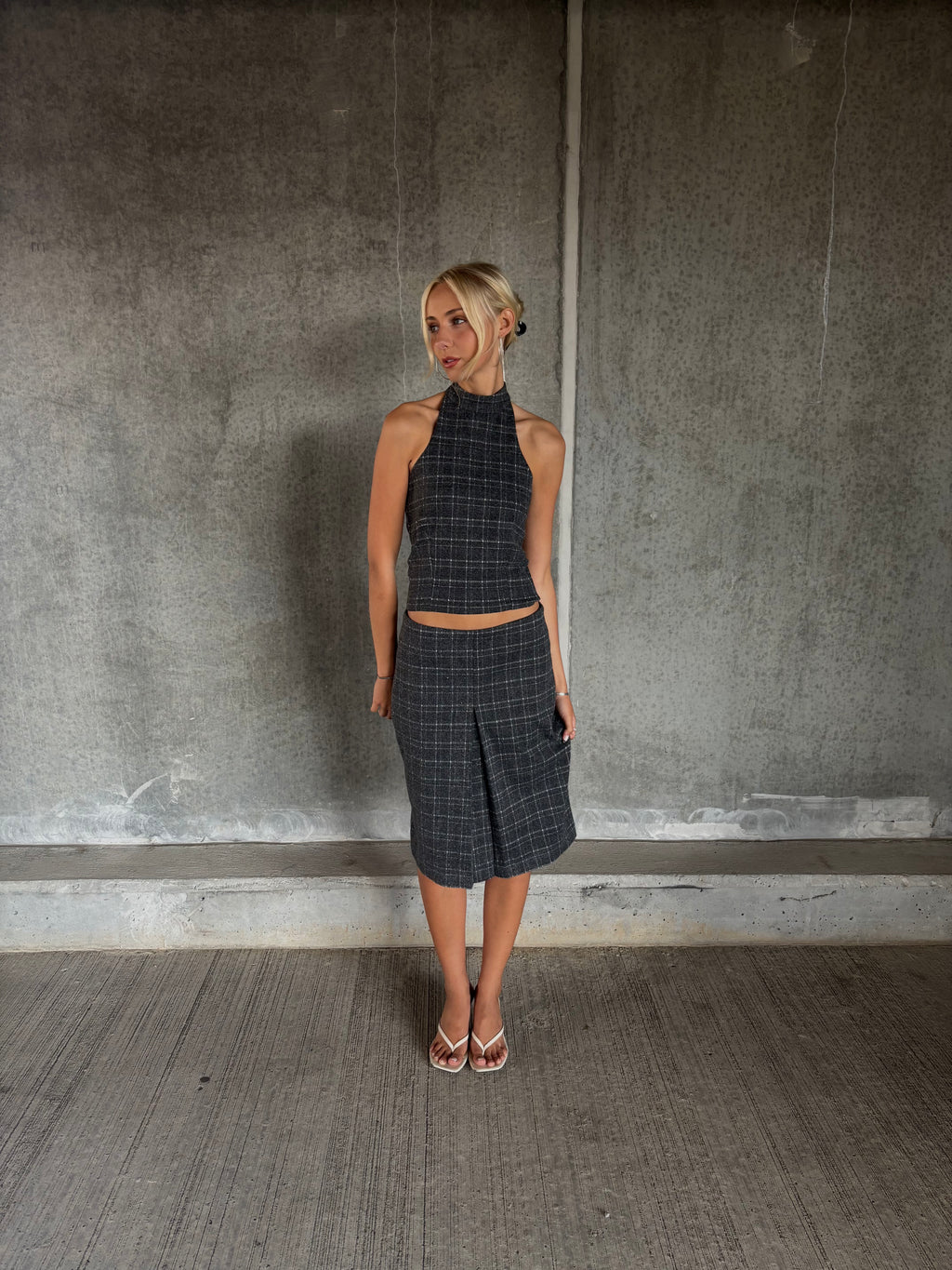 Checkered wool set