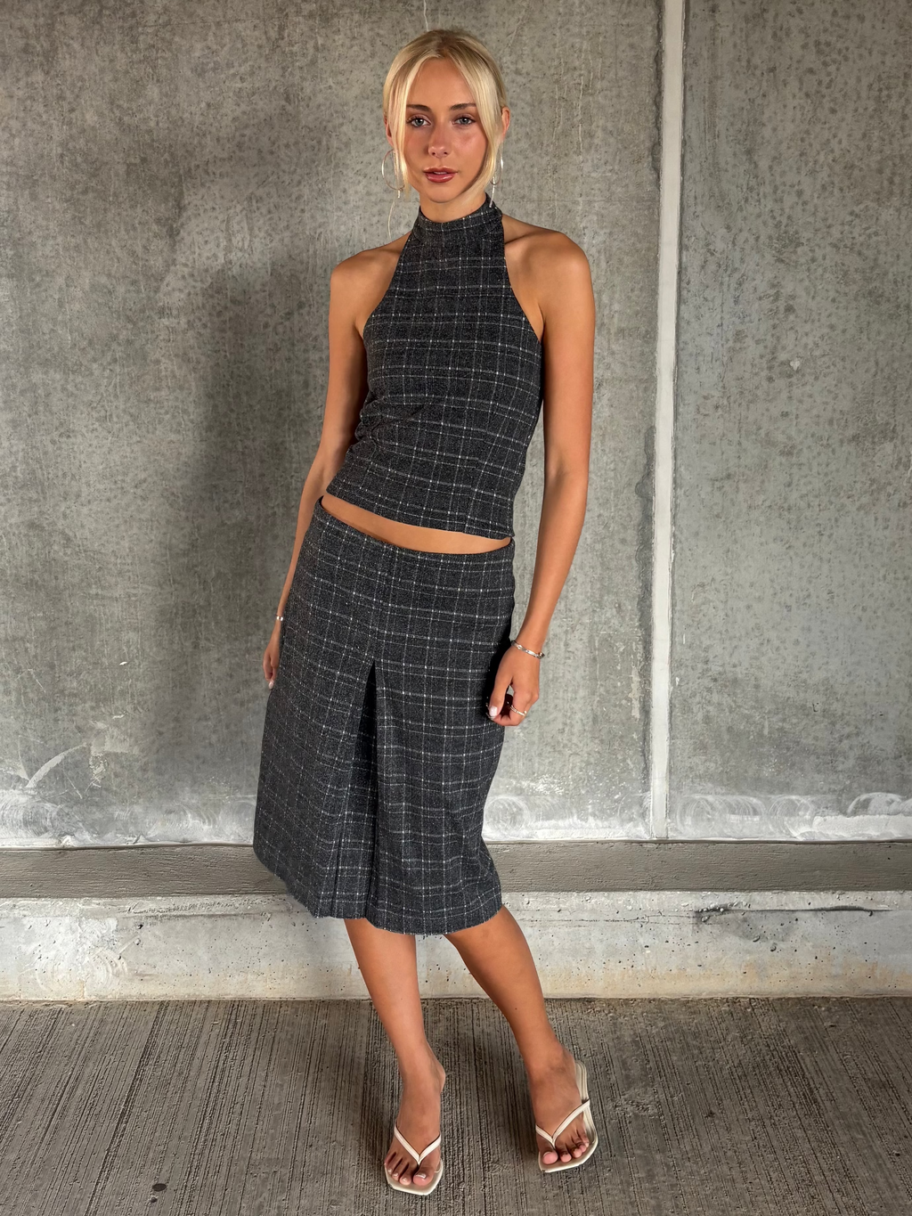 Checkered wool set