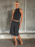 Checkered wool set