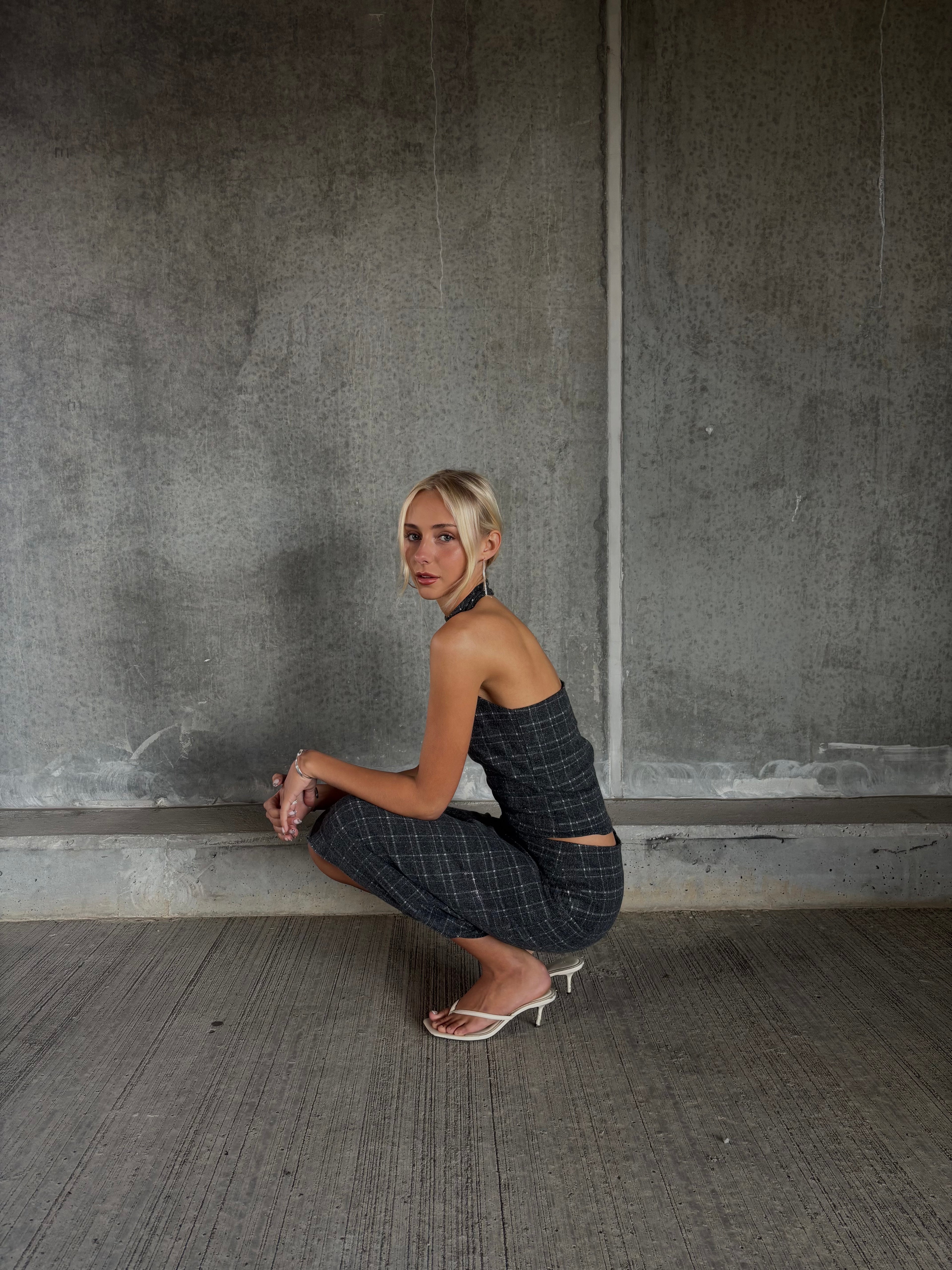 Checkered wool set