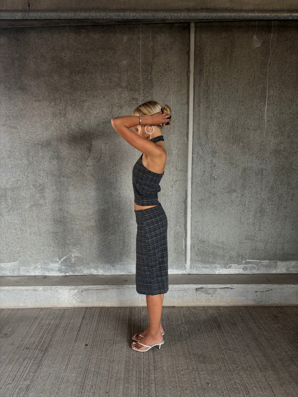 Checkered wool set